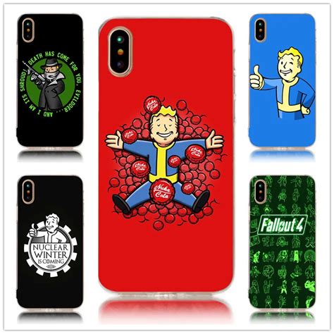 Game Fallout Hard Transparent Phone Case Cover For Apple Iphone X 8