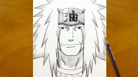 Anime Sketch How To Draw Jiraiya From Naruto Step By Step Pencil