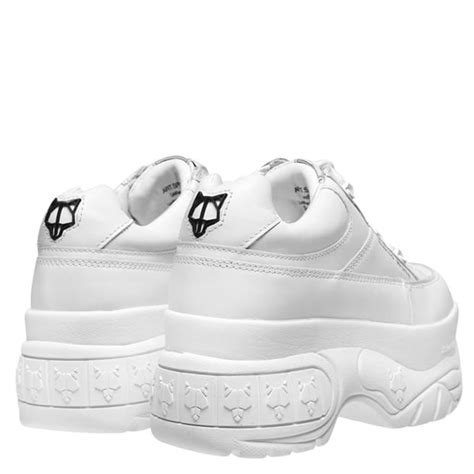 NAKED WOLFE Sporty Women White Leather Flannels