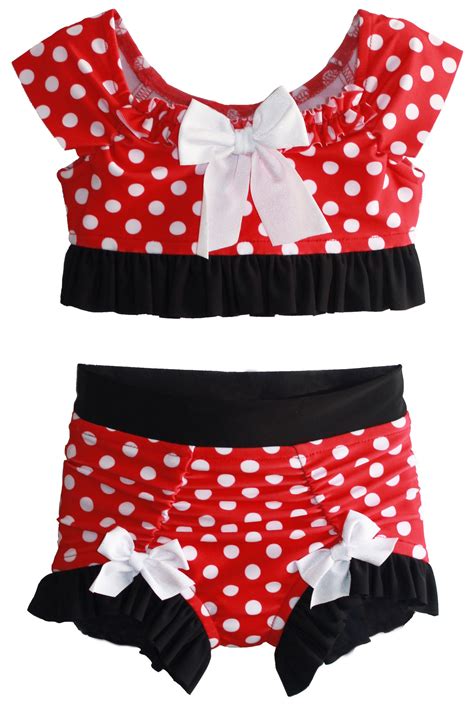 Crop Top Bikini In Minnie Size Months Size Etsy