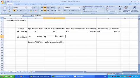 Como Calcular Passo A Passo As F Rias Proporcionais Youtube