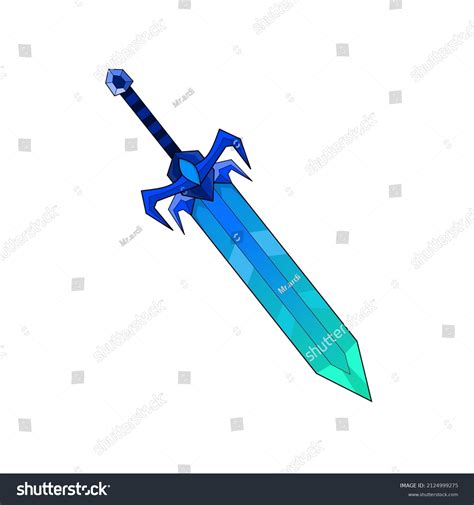 Illustration Vector Graphics Fantasy Sword Shape Stock Vector (Royalty ...