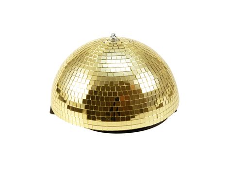 Half Mirror Ball 30cm Gold Motorized Eurolite