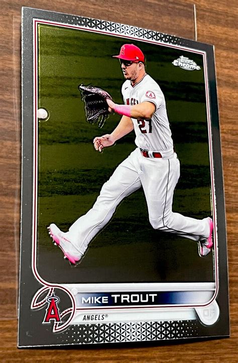 Mike Trout Topps Chrome Card Los Angeles Angels Mvp Ebay