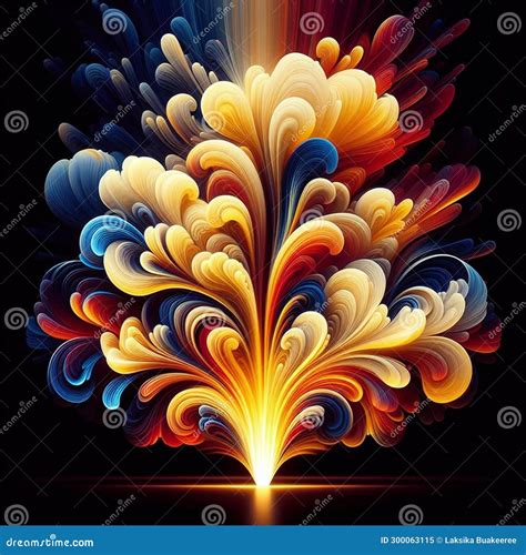 Colorful Images of Fire and Flames. Stock Illustration - Illustration ...