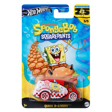 Hot Wheels Quick D Livery Bob Esponja Cal A Quadrada Shopee Brasil