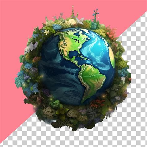 Premium PSD Planet Earth Png Illustration