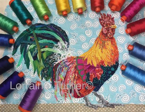 Recording Beginners Fabric Collage Lorraine Turners Calico Horses
