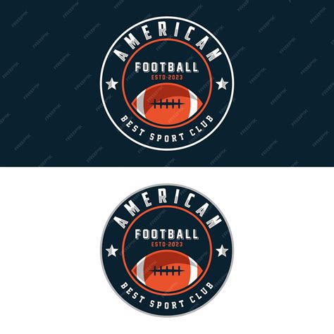 Premium Vector American Football Logo Template Vector Illustration