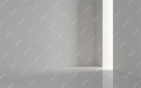 Premium Photo White Empty Room 3d Rendering