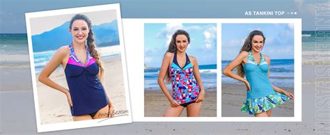 Amazon Tankini Tops For Women Swimwear Tummy Control Bathing Suits Halter Bikini Top Only