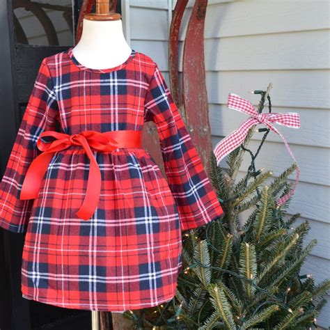 Christmas Plaid Dress Women Etsy