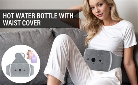 Hot Water Bottle Rubber Warm Water Bottle Belt With Soft Plush Hand Waist Warmer Cover Hot Water