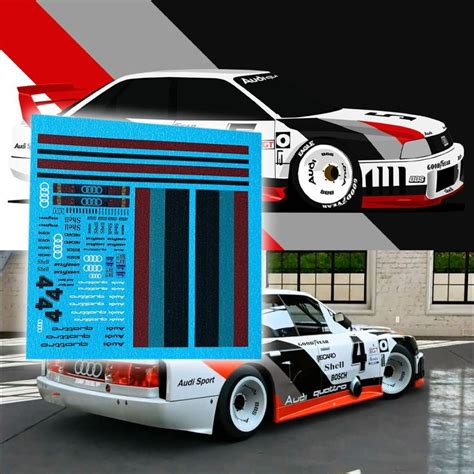 Audi Quattro Imsa Gto Waterslide Decals Hot Wheels Etsy Audi Hot Wheels Gto