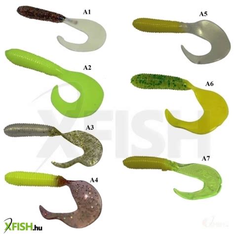 Relax Twister 6cm - 10db/cs típus: a3 | Műcsalik | Twister