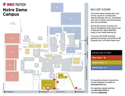 Bus Loop Closure At The Notre Dame Campus Rrc Polytech