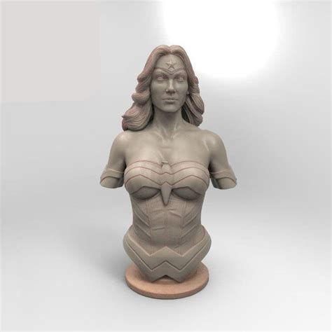 Wonder Woman Trinity Bust 3d Printing Stl Files