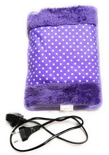 Electric Hot Water Bag Heating Gel Pad Fur Velvet With Hand Pocket Pain Relieve Colour May Very