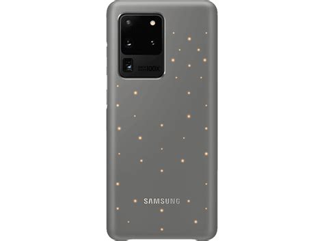 SAMSUNG LED Cover, Backcover, Samsung, Galaxy S20 Ultra, Grau | MediaMarkt