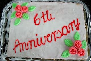 Bellas Cakes 'n Candies: 6th Anniversary Cake