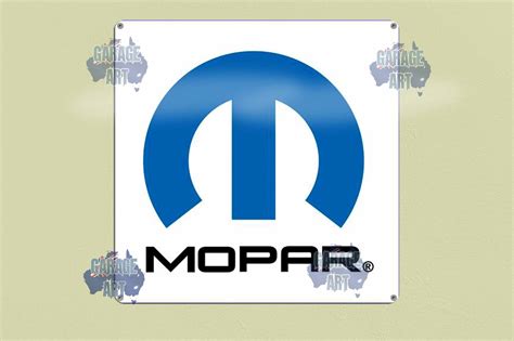 Mopar M Logo 300mmx300mm Tin Sign Ga