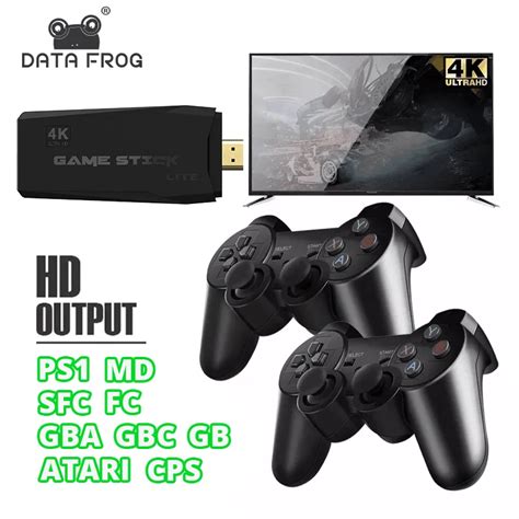 Data Frog 4K TV Retro Video Game Console Y3 Lite 10000+ Games for FC ...