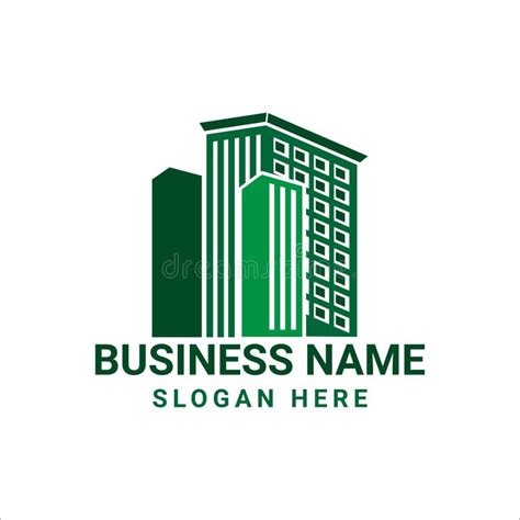 Green Real Estate Logo Template Stock Illustration Illustration Of