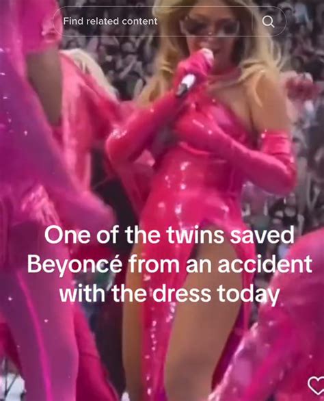Beyoncé's dancer saves her from wardrobe malfunction during