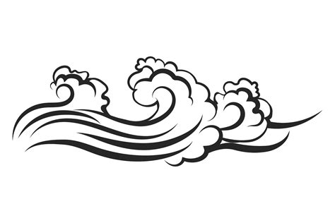 Printable Ocean Wave Template