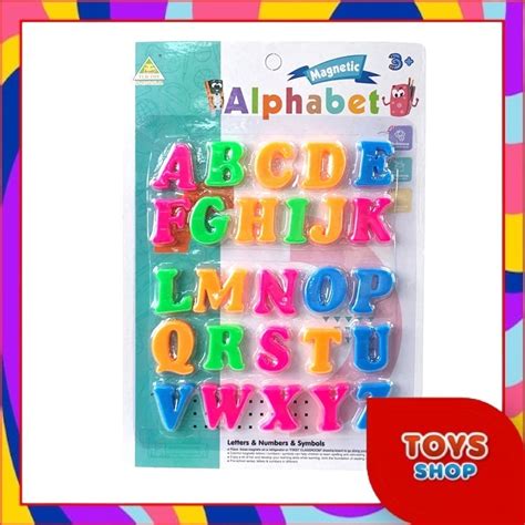 Toy Shop Magnetic Letters Colourful Uppercase Lowercase Alphabet Abc