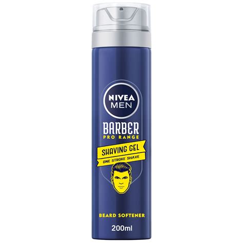 Buy Nivea Men Shaving Gel Barber Pro Range One Stroke Shave 200 Ml