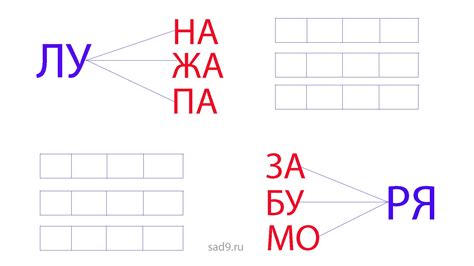 Составляем слова из двух слогов