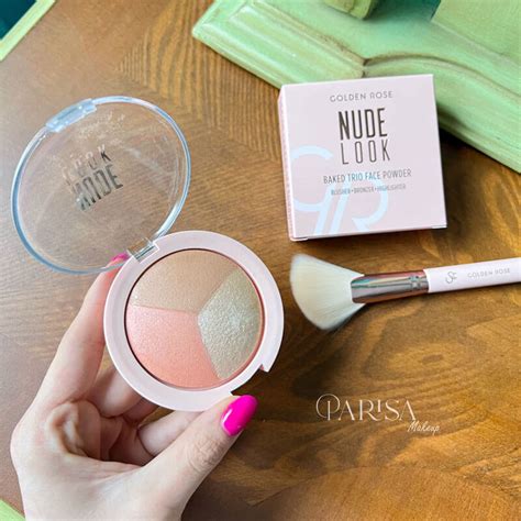 پالت سه کاره گلدن رز مدل NUDE LOOK آرایشی و بهداشتی پریسا