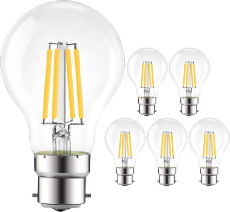 EXTRASTAR B22 LED Bayonet Filament Bulb 8W 69W Equivalent 950LM