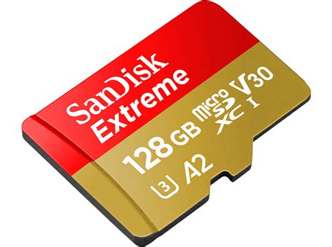 SANDISK 128GB Extreme microSDXC Karte für Action Cams/Drohnen + SD ...