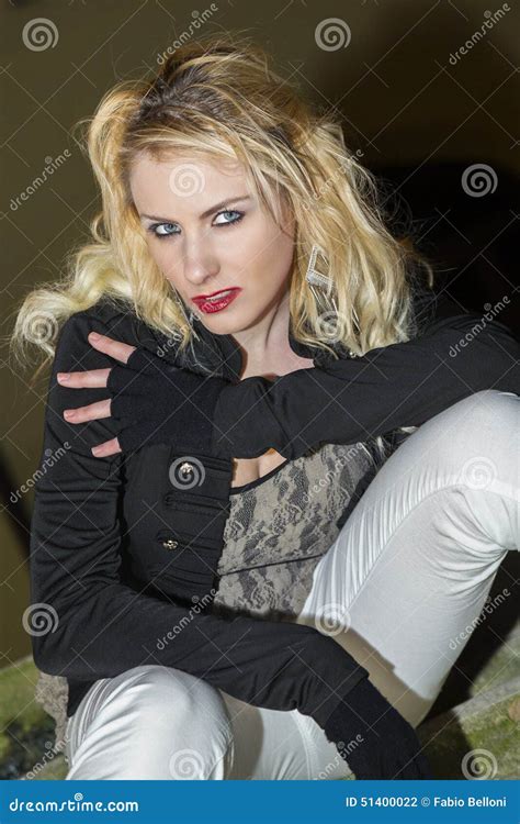 Enchanting Beauty Stock Photo Image Of Blonde Posing 51400022
