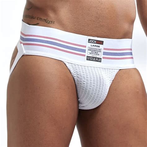 Jockmail Suspensorio De Algod N Transpirable Para Hombre Ropa Interior Sexy Tanga Gay Color
