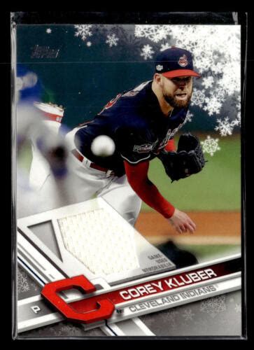 Corey Kluber 2017 Topps Holiday R CKL Relics Cleveland Indians EBay