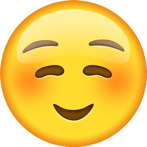 Blush Emoji PNG Images Transparent Free Download