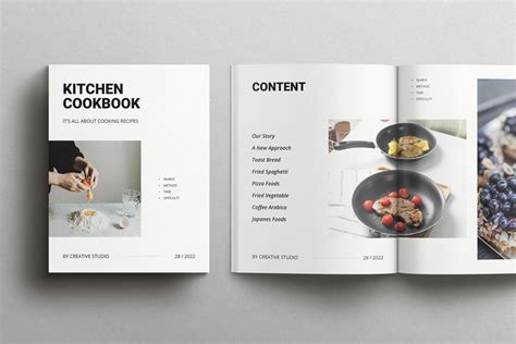 Cookbook Recipe Book Template 2 Design Cuts