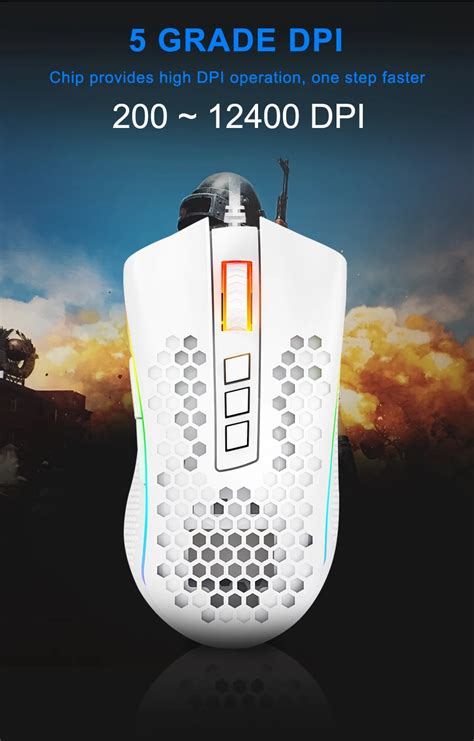 Mouse Programable Gamer Redragon Storm USB De 12400 DPI Laptop y PC ...