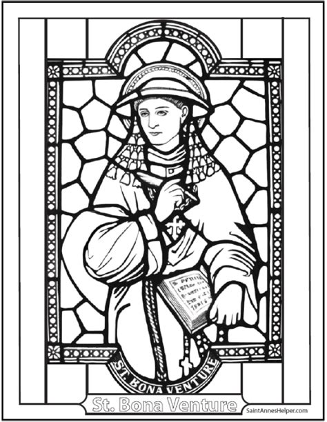 Coloring Pages Catholic Saints