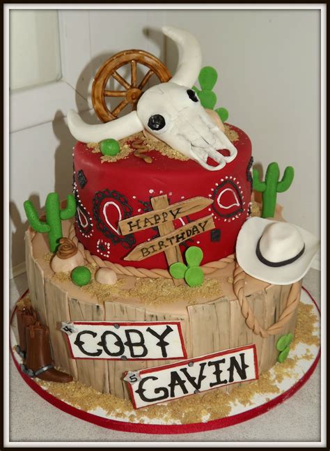 Western Theme Birthday Cake