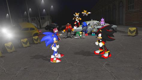 Sonic and Shadow Fight by ThePlutoNova on DeviantArt