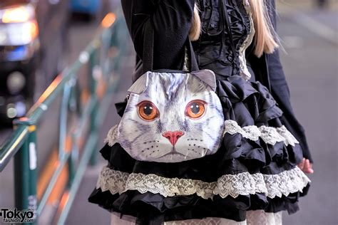 Japanese Gothic Lolita Street Style W Atelier Pierrot Nude N Rude Cat Purse Tokyo Fashion