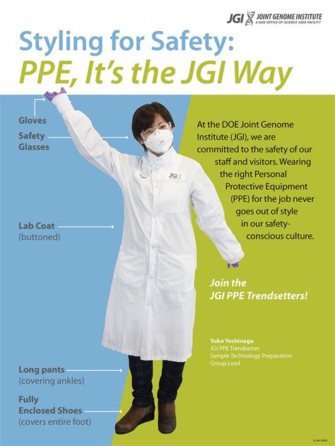 Styling For Safety Ppe It S The Jgi Way Doe Joint Genome Institute