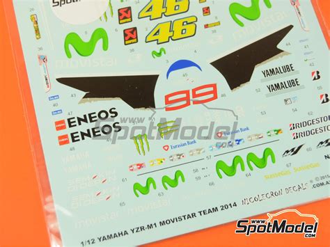 Nicolecron Decals Nld Marking Livery Scale Yamaha Yzr M