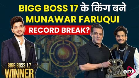 Munawar Faruqui Bigg Boss 17 Winner Munawar Wins A 50 Lakh Cash Prize