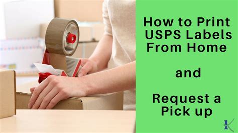 How To Print USPS Shipping Labels From Home And Request Pickup YouTube