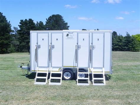 Quad Portable Toilet Block Hire Luxury Quad Portable Toilet Blocks Hire